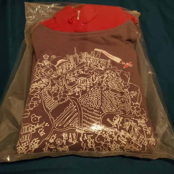 Nwt SeaFood City Sweater Hoodie Sz M - Picture 6 of 6